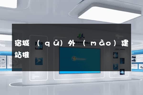 宿城區(qū)外貿(mào)建站推廣