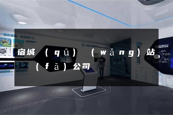 宿城區(qū)網(wǎng)站開發(fā)公司