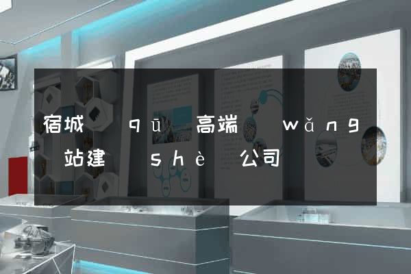 宿城區(qū)高端網(wǎng)站建設(shè)公司