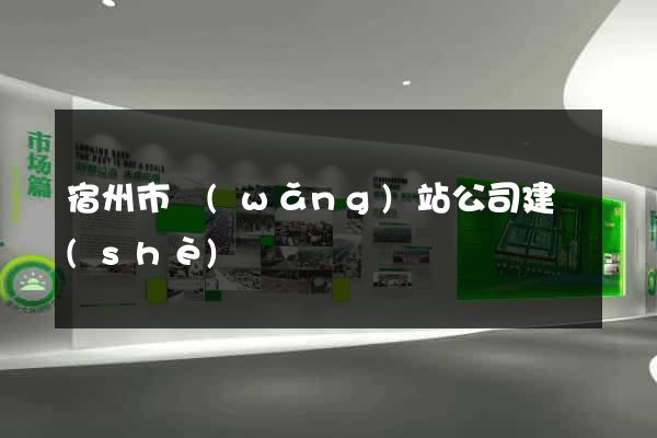 宿州市網(wǎng)站公司建設(shè)