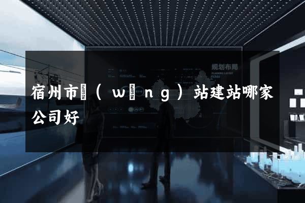 宿州市網(wǎng)站建站哪家公司好