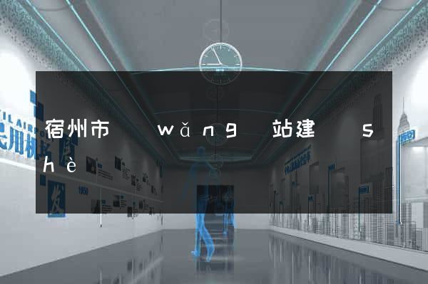 宿州市網(wǎng)站建設(shè)