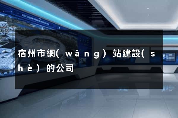 宿州市網(wǎng)站建設(shè)的公司