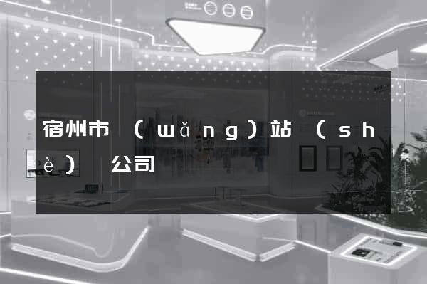 宿州市網(wǎng)站設(shè)計公司
