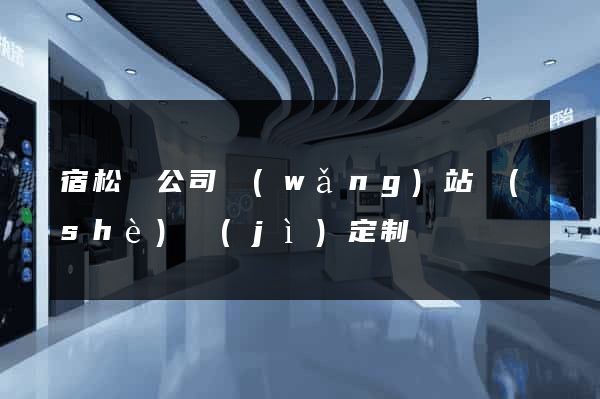 宿松縣公司網(wǎng)站設(shè)計(jì)定制