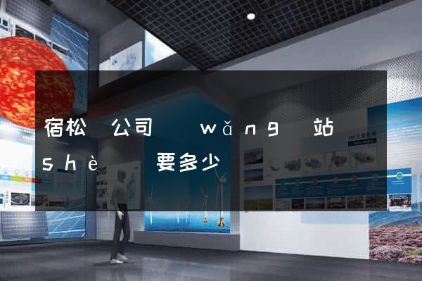 宿松縣公司網(wǎng)站設(shè)計要多少錢