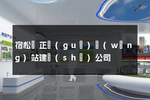宿松縣正規(guī)網(wǎng)站建設(shè)公司