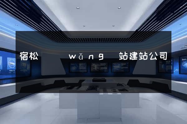 宿松縣網(wǎng)站建站公司