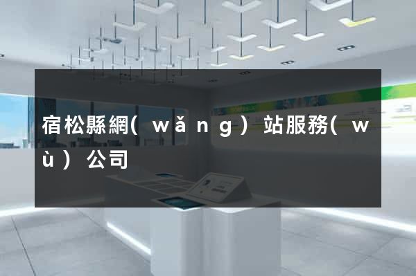 宿松縣網(wǎng)站服務(wù)公司