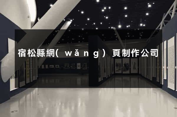 宿松縣網(wǎng)頁制作公司