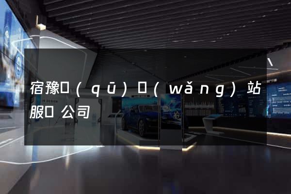 宿豫區(qū)網(wǎng)站服務公司