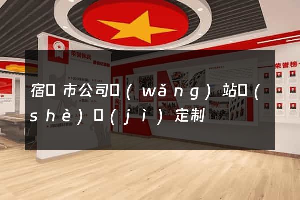 宿遷市公司網(wǎng)站設(shè)計(jì)定制
