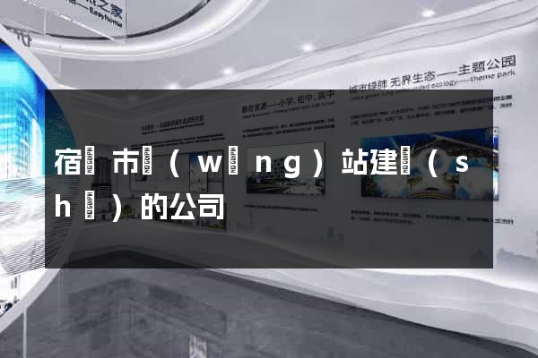 宿遷市網(wǎng)站建設(shè)的公司