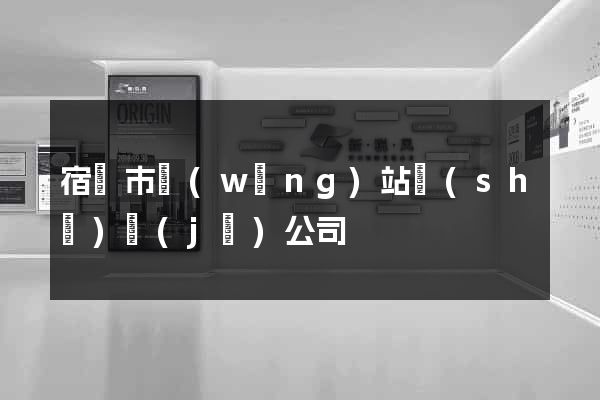 宿遷市網(wǎng)站設(shè)計(jì)公司