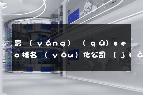 富陽(yáng)區(qū)seo排名優(yōu)化公司價(jià)格