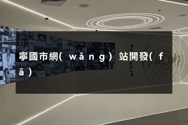 寧國市網(wǎng)站開發(fā)