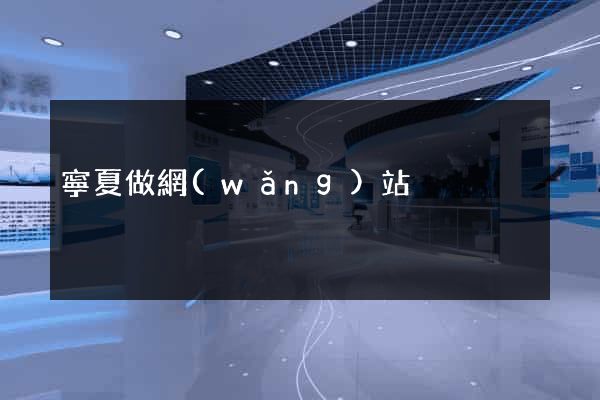 寧夏做網(wǎng)站