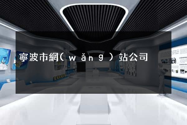 寧波市網(wǎng)站公司