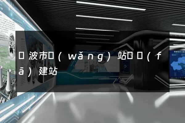 寧波市網(wǎng)站開發(fā)建站