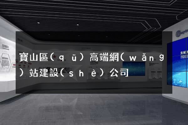 寶山區(qū)高端網(wǎng)站建設(shè)公司