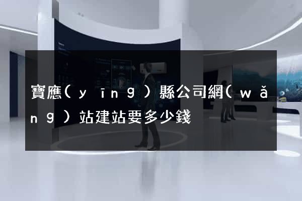 寶應(yīng)縣公司網(wǎng)站建站要多少錢