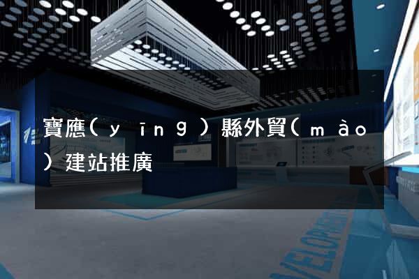 寶應(yīng)縣外貿(mào)建站推廣