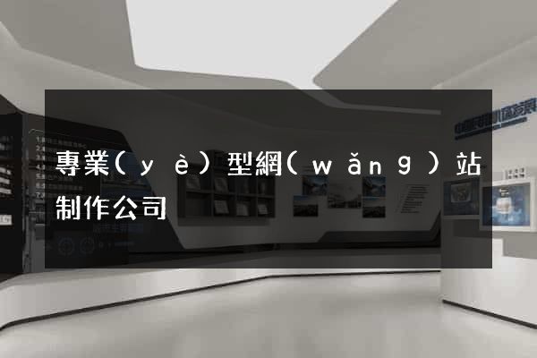 專業(yè)型網(wǎng)站制作公司