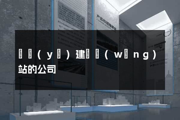 專業(yè)建設網(wǎng)站的公司