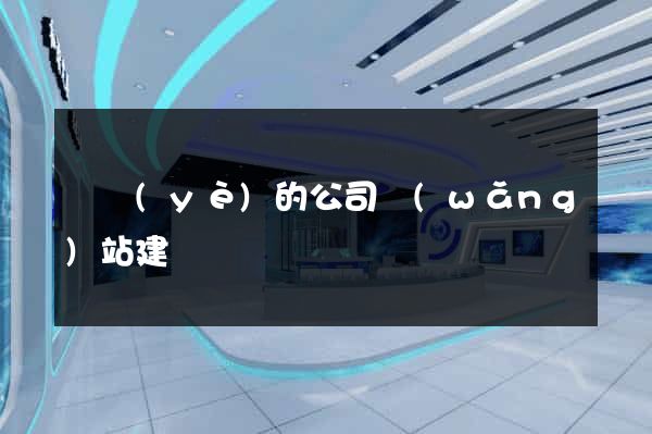 專業(yè)的公司網(wǎng)站建設
