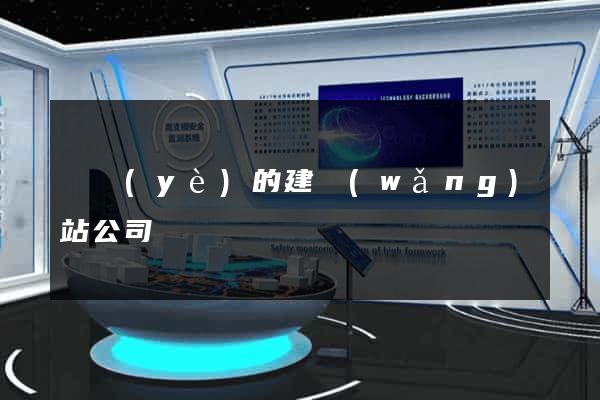 專業(yè)的建網(wǎng)站公司