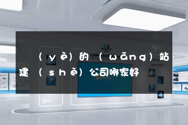 專業(yè)的網(wǎng)站建設(shè)公司哪家好
