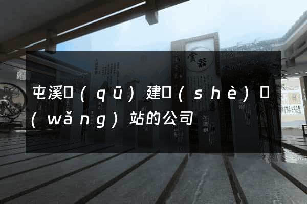 屯溪區(qū)建設(shè)網(wǎng)站的公司