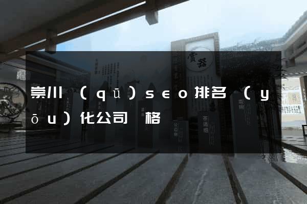 崇川區(qū)seo排名優(yōu)化公司價格