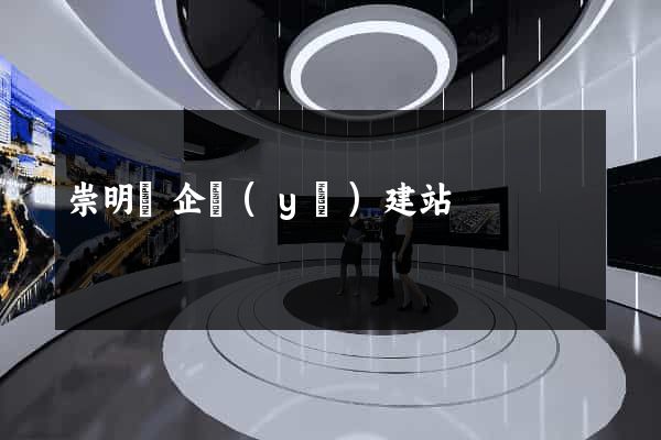 崇明縣企業(yè)建站