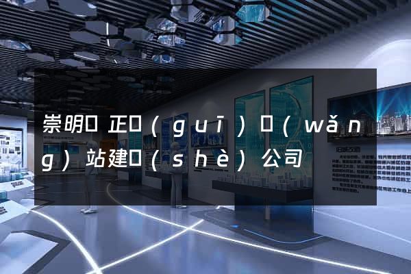 崇明縣正規(guī)網(wǎng)站建設(shè)公司