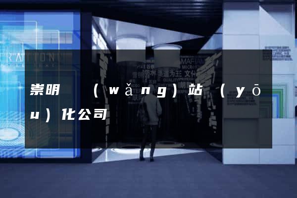 崇明縣網(wǎng)站優(yōu)化公司