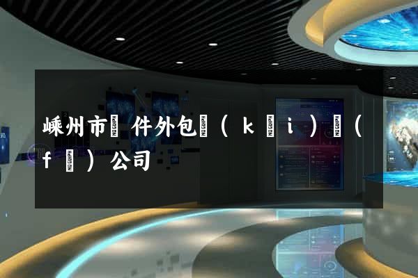 嵊州市軟件外包開(kāi)發(fā)公司