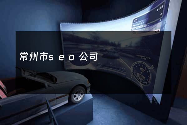 常州市seo公司