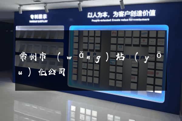 常州市網(wǎng)站優(yōu)化公司