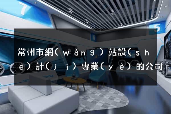 常州市網(wǎng)站設(shè)計(jì)專業(yè)的公司