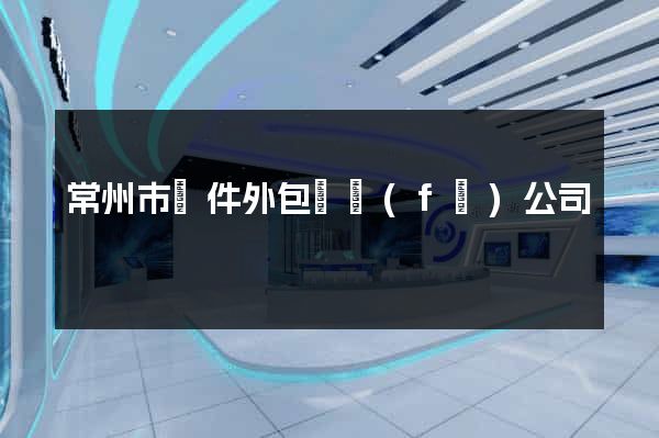 常州市軟件外包開發(fā)公司