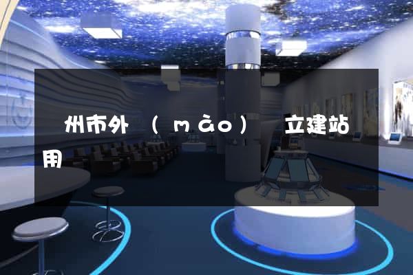 廣州市外貿(mào)獨立建站費用