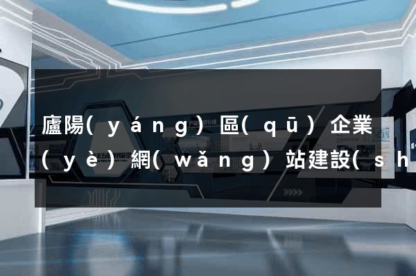 廬陽(yáng)區(qū)企業(yè)網(wǎng)站建設(shè)