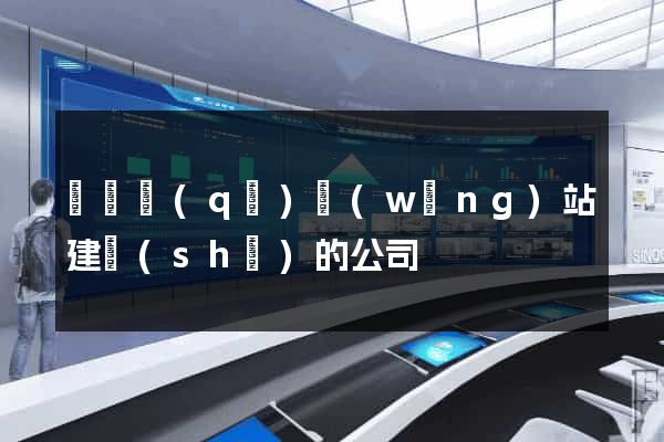 廬陽區(qū)網(wǎng)站建設(shè)的公司