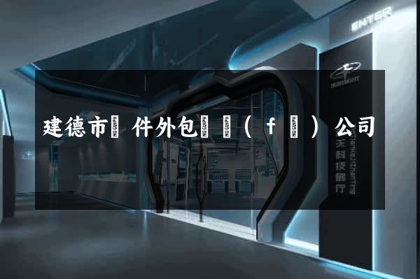建德市軟件外包開發(fā)公司