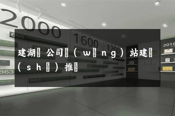 建湖縣公司網(wǎng)站建設(shè)推廣