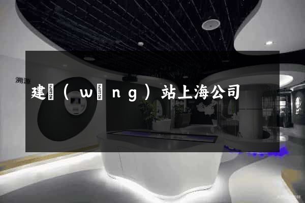 建網(wǎng)站上海公司