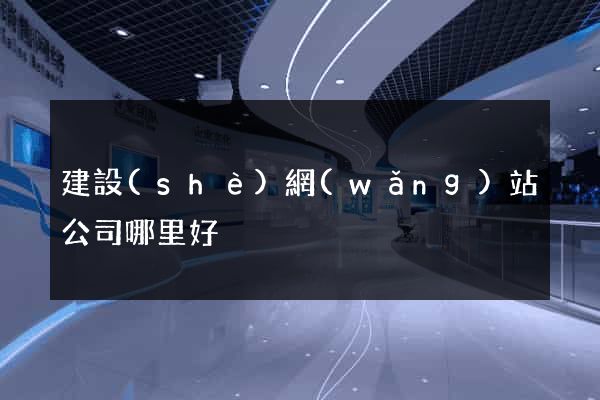 建設(shè)網(wǎng)站公司哪里好