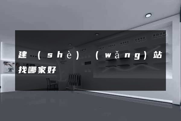 建設(shè)網(wǎng)站找哪家好