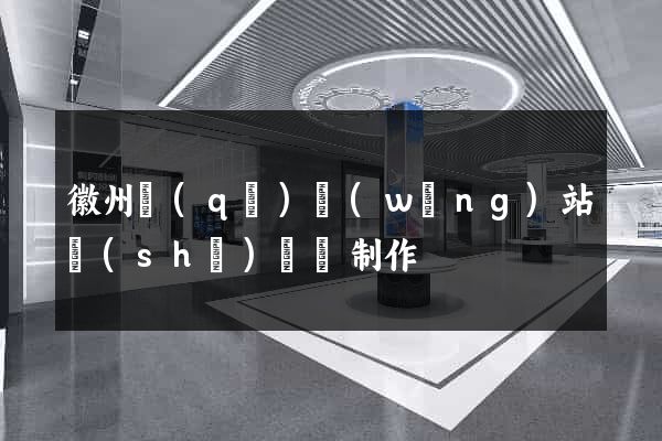 徽州區(qū)網(wǎng)站設(shè)計與制作